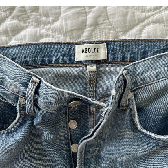 Agolde 90s Pinch Waist High Rise Straight Navigate 24 - Picture 8 of 8